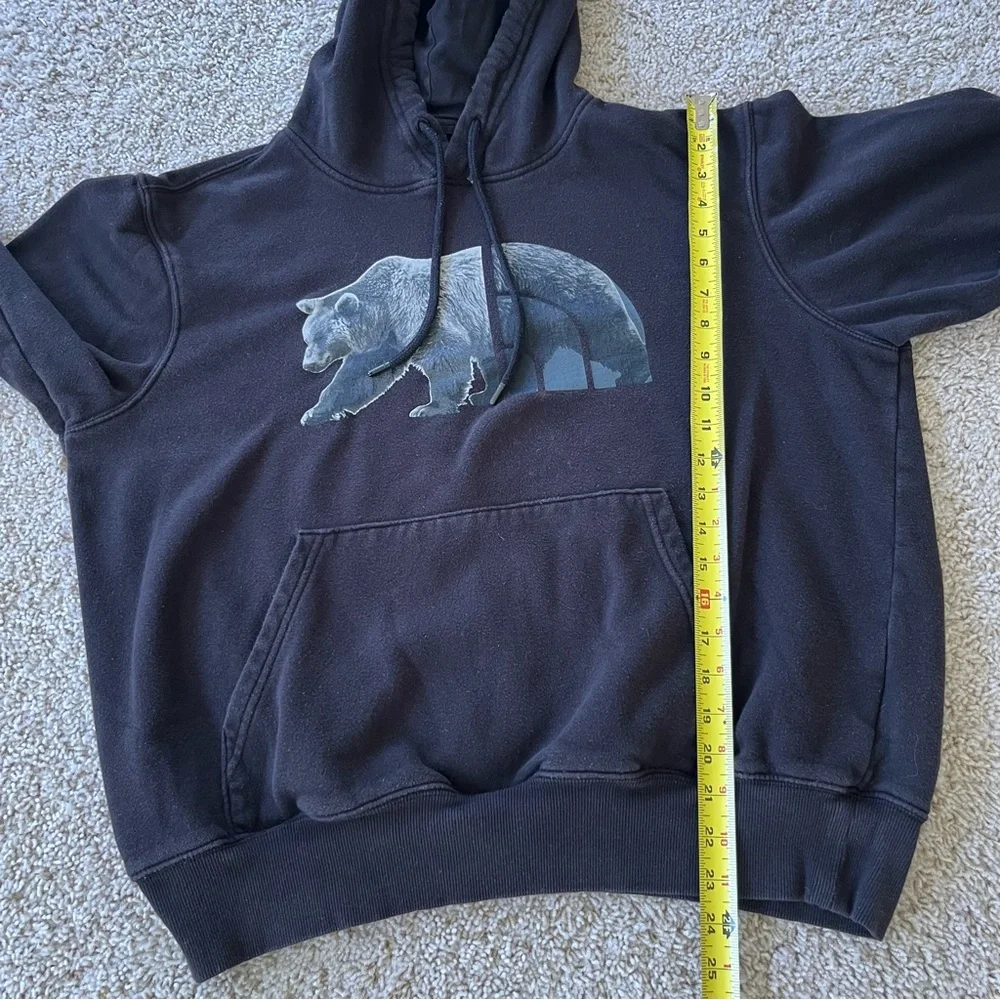 North Face Mens Hoodie Large Black Bear Outdoors‎ Hiking Active Gorpcore